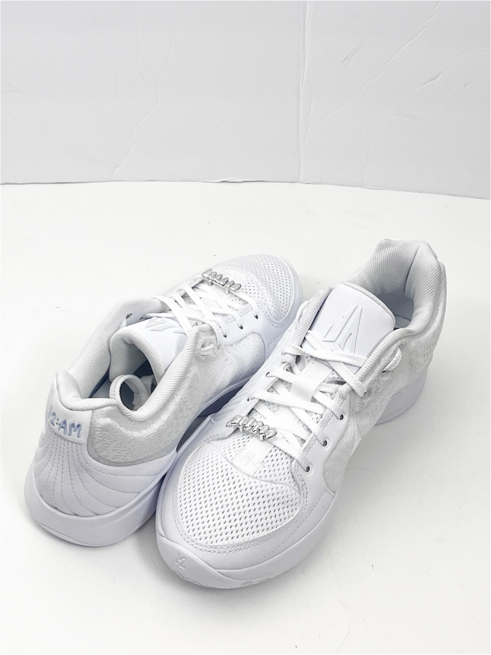 NIKE Ja 2 TB Triple White Lace Up Tennis Shoes Sneakers Men’s Size 7 HQ8513-100